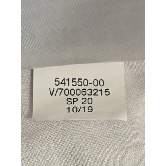 Flat Front Linen Avery Pants Striped Stretch Nautical Resort Beach Comfy Size 6 - Picture 6 of 9